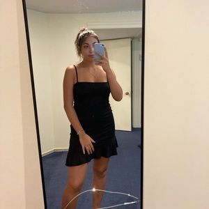 Black ruffle dress - never worn
